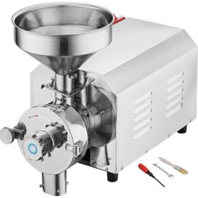Soybean Grinder Commercial Grinding Machine for Spices 2200W Corn Mill Grinder 50 KG/H Stainless Steel Corn Grinder Industrial Flour Milling Mach